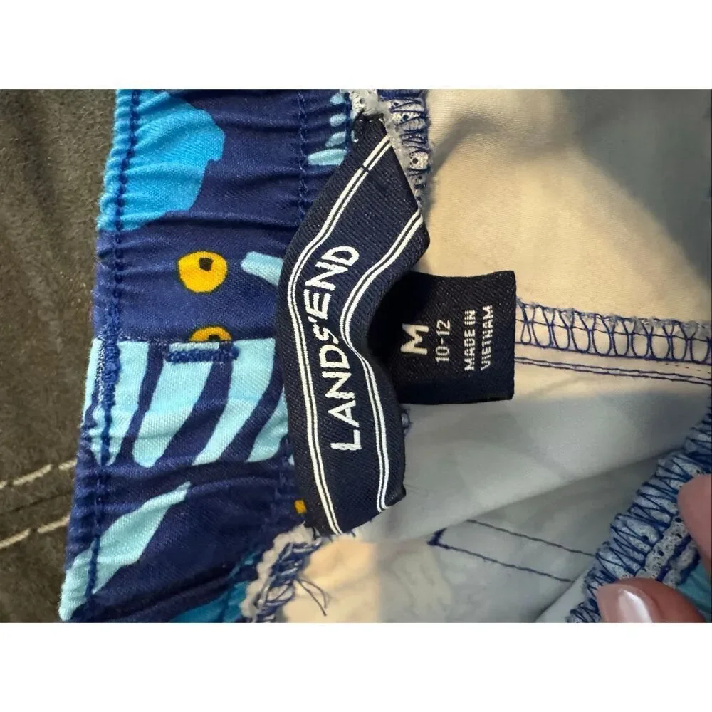 Lands End Boys Swim Trunks Size M 10-12